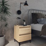 vidaXL Noptiere, 2 buc., stejar sonoma, 40x35x50 cm, lemn prelucrat vidaXL Noptiere, 2 buc., stejar sonoma, 40x35x50 cm, lemn prelucrat