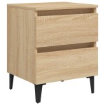 vidaXL Noptiere, 2 buc., stejar sonoma, 40x35x50 cm, lemn prelucrat vidaXL Noptiere, 2 buc., stejar sonoma, 40x35x50 cm, lemn prelucrat
