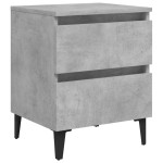 vidaXL Noptiere, 2 buc., gri beton, 40x35x50 cm, PAL vidaXL Noptiere, 2 buc., gri beton, 40x35x50 cm, PAL
