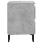 vidaXL Noptiere, 2 buc., gri beton, 40x35x50 cm, PAL vidaXL Noptiere, 2 buc., gri beton, 40x35x50 cm, PAL