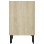 vidaXL Comodă TV cu picioare metalice, stejar sonoma, 103,5x30x50 cm vidaXL Comodă TV cu picioare metalice, stejar sonoma, 103,5x30x50 cm