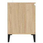 vidaXL Comodă TV cu picioare metalice, stejar sonoma, 103,5x35x50 cm vidaXL Comodă TV cu picioare metalice, stejar sonoma, 103,5x35x50 cm