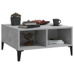 vidaXL Masă de cafea, gri beton, 60x60x30 cm, lemn prelucrat