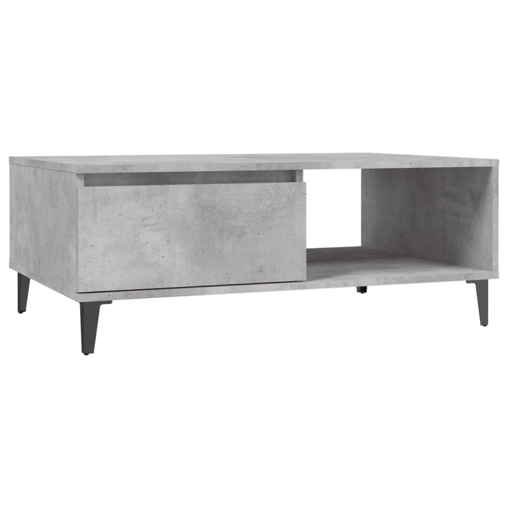 vidaXL Masă de cafea, gri beton, 90x60x35 cm, lemn prelucrat