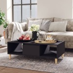 vidaXL Măsuță de cafea, gri, 103,5x60x35 cm, lemn prelucrat vidaXL Măsuță de cafea, gri, 103,5x60x35 cm, lemn prelucrat