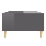 vidaXL Măsuță de cafea, gri extralucios, 103,5x60x35cm, lemn prelucrat