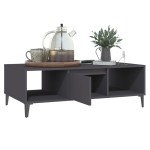 vidaXL Măsuță de cafea, gri, 103,5x60x35 cm, lemn prelucrat