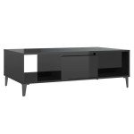 vidaXL Măsuță de cafea negru extralucios 103,5x60x35 cm lemn prelucrat