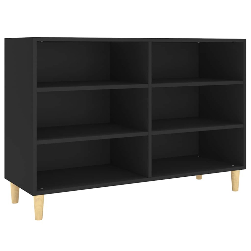 vidaXL Servantă, negru, 103,5x35x70 cm, lemn compozit