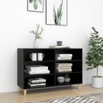 vidaXL Servantă, negru, 103,5x35x70 cm, lemn compozit vidaXL Servantă, negru, 103,5x35x70 cm, lemn compozit