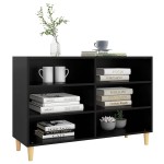 vidaXL Servantă, negru, 103,5x35x70 cm, lemn compozit vidaXL Servantă, negru, 103,5x35x70 cm, lemn compozit