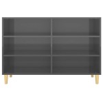 vidaXL Servantă, gri extralucios, 103,5x35x70 cm, PAL vidaXL Servantă, gri extralucios, 103,5x35x70 cm, PAL