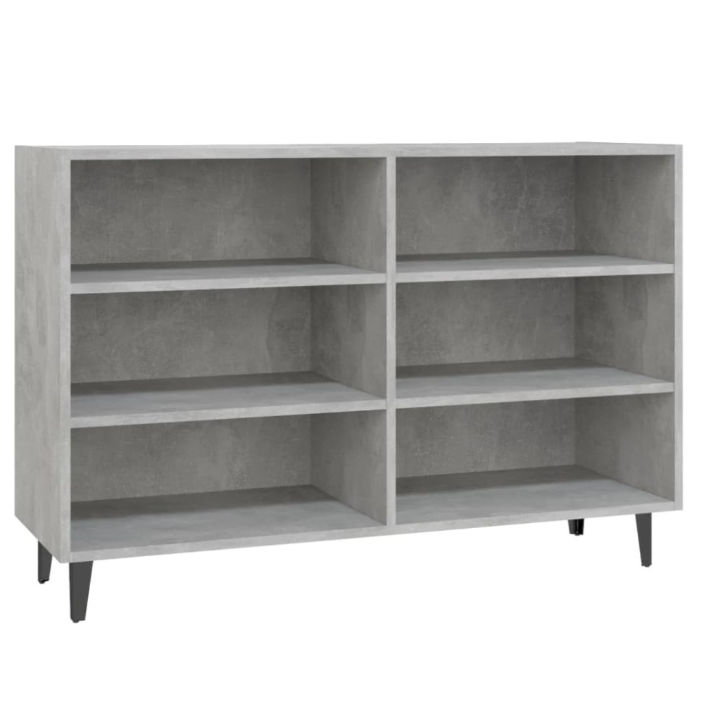 vidaXL Servantă, gri beton, 103,5x35x70 cm, PAL