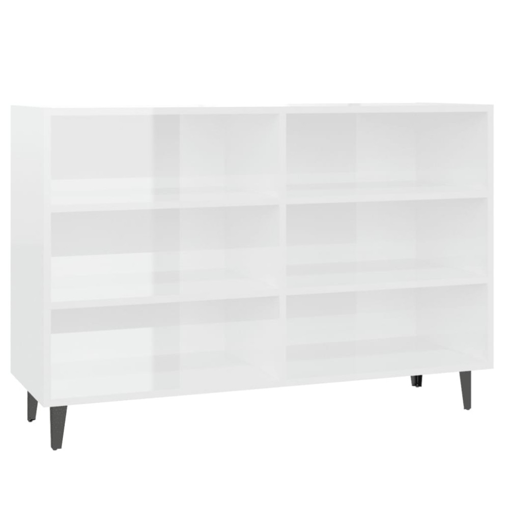 vidaXL Servantă, alb extralucios, 103,5x35x70 cm, PAL