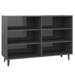 vidaXL Servantă, gri extra lucios, 103,5x35x70 cm, PAL