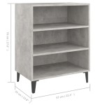 vidaXL Servantă, gri beton, 57x35x70 cm, PAL vidaXL Servantă, gri beton, 57x35x70 cm, PAL