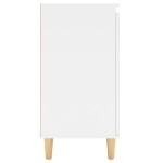 vidaXL Servantă cu picioare din lemn masiv, alb, 60x35x70 cm, PAL vidaXL Servantă cu picioare din lemn masiv, alb, 60x35x70 cm, PAL