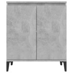 vidaXL Servantă, gri beton, 60x35x70 cm, lemn prelucrat vidaXL Servantă, gri beton, 60x35x70 cm, lemn prelucrat