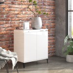 vidaXL Servantă, alb extralucios, 60x35x70 cm, PAL vidaXL Servantă, alb extralucios, 60x35x70 cm, PAL