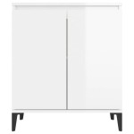 vidaXL Servantă, alb extralucios, 60x35x70 cm, PAL vidaXL Servantă, alb extralucios, 60x35x70 cm, PAL