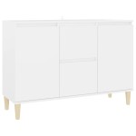 vidaXL Servantă, alb, 101x35x70 cm, lemn prelucrat