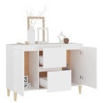 vidaXL Servantă, alb, 101x35x70 cm, lemn prelucrat