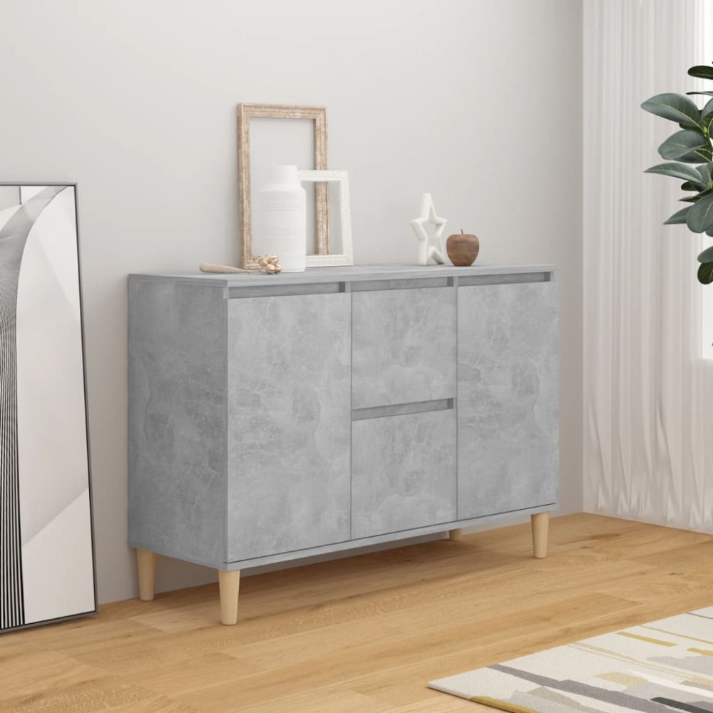 vidaXL Servantă, gri beton, 101x35x70 cm, lemn prelucrat