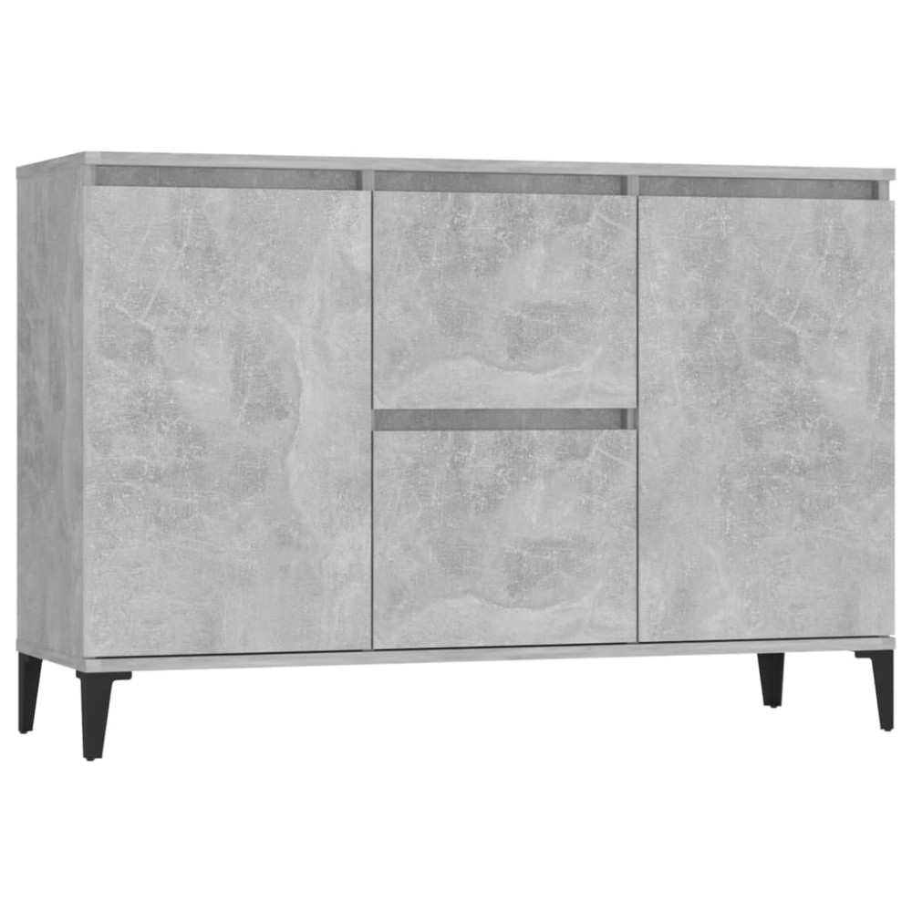 vidaXL Servantă, gri beton, 102x35x70 cm, PAL