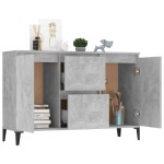 vidaXL Servantă, gri beton, 102x35x70 cm, PAL vidaXL Servantă, gri beton, 102x35x70 cm, PAL