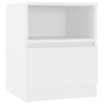 vidaXL Noptiere, 2 buc., alb, 40x40x50 cm, PAL