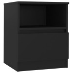 vidaXL Noptiere, 2 buc., negru, 40x40x50 cm, PAL vidaXL Noptiere, 2 buc., negru, 40x40x50 cm, PAL