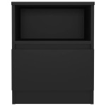 vidaXL Noptiere, 2 buc., negru, 40x40x50 cm, PAL vidaXL Noptiere, 2 buc., negru, 40x40x50 cm, PAL