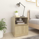 vidaXL Noptiere, 2 buc., stejar sonoma, 40x40x50 cm, PAL vidaXL Noptiere, 2 buc., stejar sonoma, 40x40x50 cm, PAL