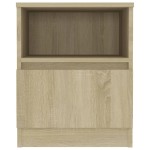 vidaXL Noptiere, 2 buc., stejar sonoma, 40x40x50 cm, PAL vidaXL Noptiere, 2 buc., stejar sonoma, 40x40x50 cm, PAL