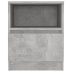 vidaXL Noptiere, 2 buc., gri beton, 40x40x50 cm, PAL vidaXL Noptiere, 2 buc., gri beton, 40x40x50 cm, PAL