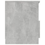 vidaXL Noptiere, 2 buc., gri beton, 40x40x50 cm, PAL vidaXL Noptiere, 2 buc., gri beton, 40x40x50 cm, PAL