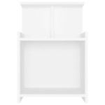 vidaXL Noptiere, 2 buc., alb, 40x35x60 cm, PAL