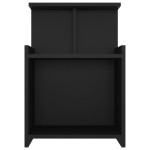vidaXL Noptiere, 2 buc., negru, 40x35x60 cm, lemn compozit vidaXL Noptiere, 2 buc., negru, 40x35x60 cm, lemn compozit