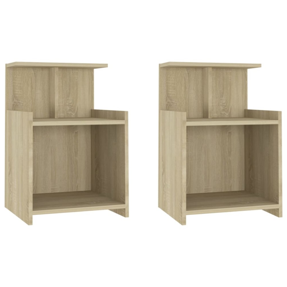 vidaXL Noptiere, 2 buc., stejar sonoma, 40x35x60 cm, PAL