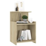 vidaXL Noptiere, 2 buc., stejar sonoma, 40x35x60 cm, PAL vidaXL Noptiere, 2 buc., stejar sonoma, 40x35x60 cm, PAL