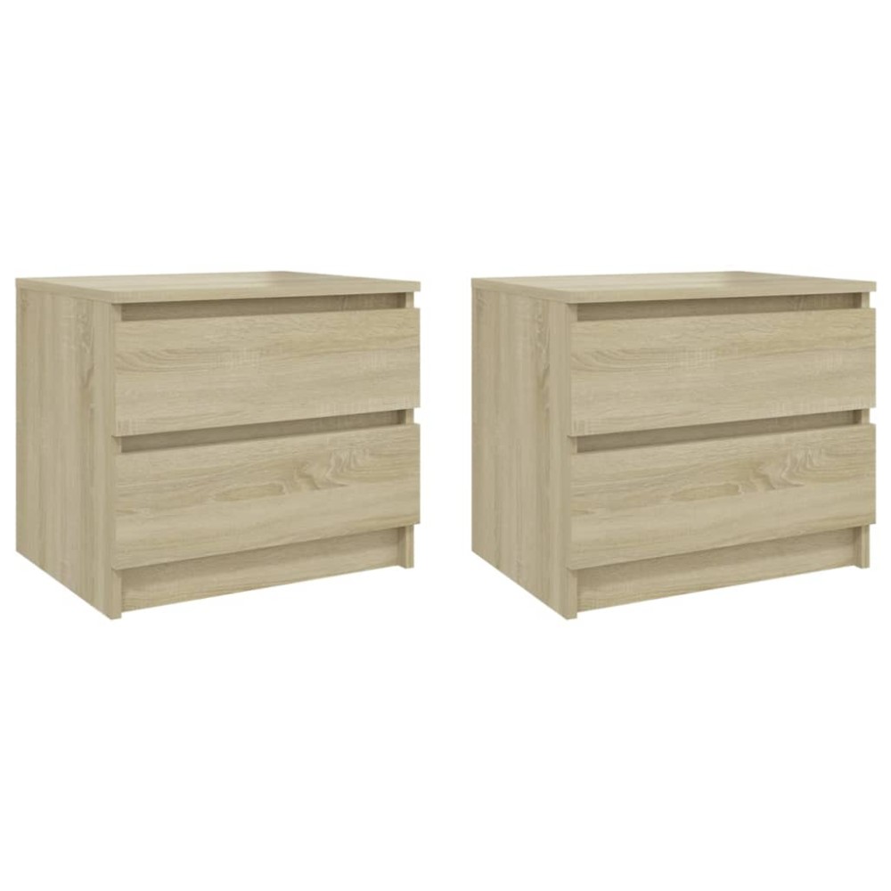 vidaXL Noptiere, 2 buc., stejar sonoma, 50x39x43,5 cm, PAL
