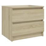 vidaXL Noptiere, 2 buc., stejar sonoma, 50x39x43,5 cm, PAL vidaXL Noptiere, 2 buc., stejar sonoma, 50x39x43,5 cm, PAL