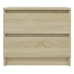 vidaXL Noptiere, 2 buc., stejar sonoma, 50x39x43,5 cm, PAL vidaXL Noptiere, 2 buc., stejar sonoma, 50x39x43,5 cm, PAL