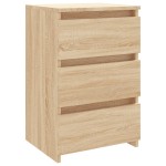 vidaXL Noptiere, 2 buc., stejar sonoma, 40x35x62,5 cm, lemn compozit