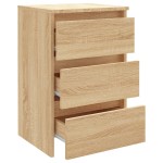 vidaXL Noptiere, 2 buc., stejar sonoma, 40x35x62,5 cm, lemn compozit