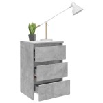 vidaXL Noptiere, 2 buc., gri beton, 40x35x62,5 cm, lemn compozit vidaXL Noptiere, 2 buc., gri beton, 40x35x62,5 cm, lemn compozit