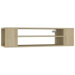 vidaXL Dulap TV suspendat, stejar Sonoma, 100x30x26,5 cm, PAL vidaXL Dulap TV suspendat, stejar Sonoma, 100x30x26,5 cm, PAL