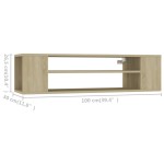 vidaXL Dulap TV suspendat, stejar Sonoma, 100x30x26,5 cm, PAL vidaXL Dulap TV suspendat, stejar Sonoma, 100x30x26,5 cm, PAL