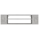 vidaXL Dulap TV suspendat, gri beton, 100x30x26,5 cm, PAL vidaXL Dulap TV suspendat, gri beton, 100x30x26,5 cm, PAL