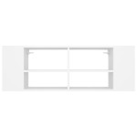 vidaXL Dulap TV montat pe perete, alb, 102x35x35 cm, lemn prelucrat